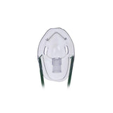 Hudson Respiratory Care Mask Aerosol Adult Clear/Green w/o Tubing 50/Ca - 1083