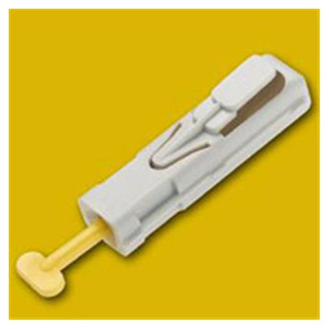 National Distribution & Contra Lancet Unistik 2 21gx2.4mm Medium Flow Sterile Yellow Incision Device 200/Bx, 30 BX/CA - OWM AT0704