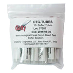 Diagnostic Test Group Clarity Specimen Collection Tube f/ IFOBT/IFIT Tests W/ CLIA Waived Buffer 10/Pk - DTG-TUBES