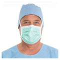O & M Halyard Mask Tie On Anti-Fog Green 50/Bx - 49215
