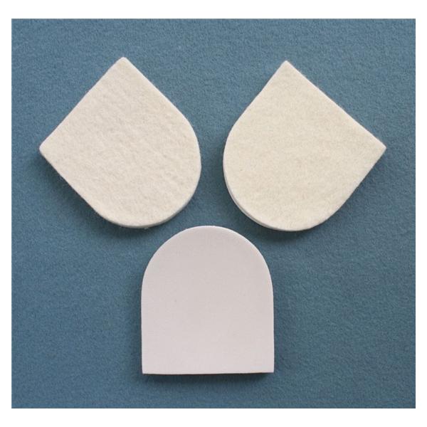 Aetna Felt Corporation Pad Orthopedic Heel Foam 3-1/8x2.75" 1/4" Thick Adhesive White 100/PK - 22309