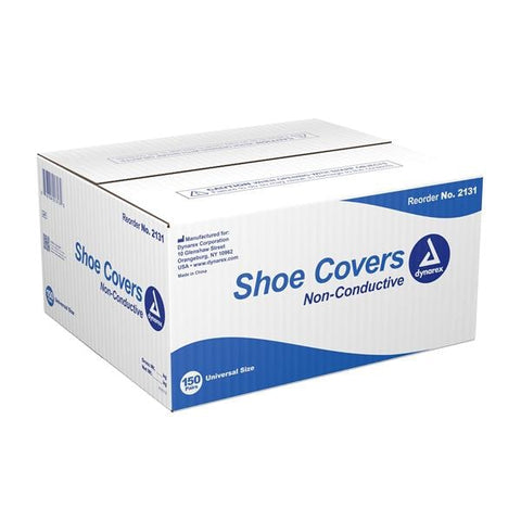 Dynarex Corporation Cover Shoe Spunbonded Polypropylene Size One Size Fits Most Blue 150/Ca - 2132