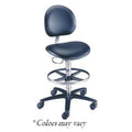 Brewer Custom Products Stool Laboratory Millennium Series Gunmetal 2"Cstr Adjustable Backrest 5 Leg Each - 21521B/US392