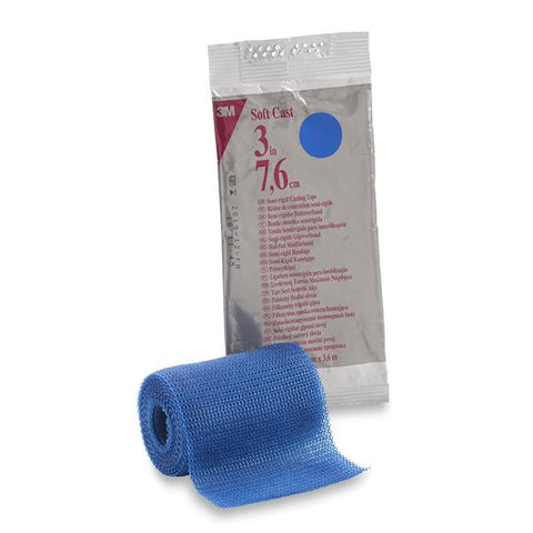 3M Medical Products Tape Scotchcast Fiberglass 3"x4yd Roll Blue 10/Ca - 82103B