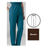 ComfortEase by Medline Scrub Pant 8850 Womens Small Brown Each - 8850JBRS