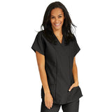 ComfortEase by Medline Shirt Scrub ComfortEase 8851 Crossover Unisex X-Large Black Each - 8851DKWXL