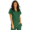 ComfortEase by Medline Shirt Scrub ComfortEase 8851 Crossover Unisex Large Evergreen Each - 8851JEGL