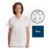 ComfortEase by Medline Shirt Scrub ComfortEase 8851 Crossover Unisex X-Large Midnight Blue Each - 8851JNTXL