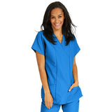 ComfortEase by Medline Shirt Scrub ComfortEase 8851 Crossover Unisex 2X Large Royal Blue Each - 8851JRLXXL
