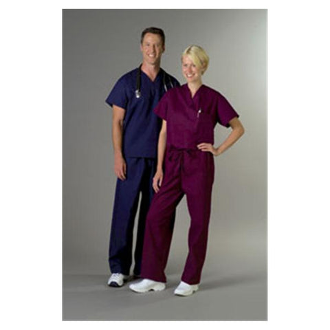 Medline Industries Inc Shirt Scrub 65% Polyester / 35% Cotton ComfortEase Unisex Wine Md 1 Pocket Each - 910JWNM-CM