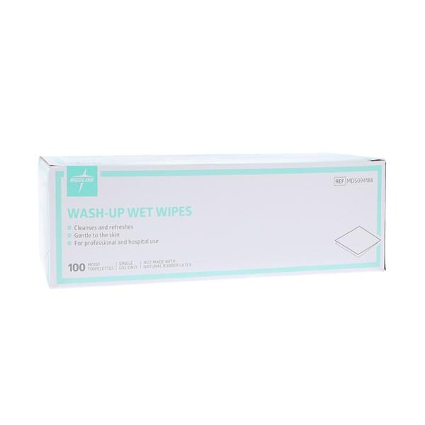 Medline Industries Inc Towelette Cleansing BZK 100/Bx, 10 BX/CA - MDS094188