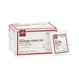 Medline Industries Inc Pad Prep PVP Iodine Medium 100/Bx, 10 BX/CA - MDS093917