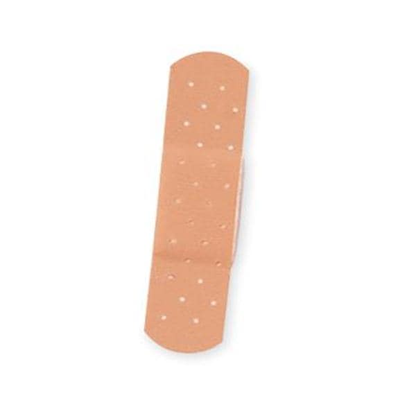 Medline Industries Inc Bandage Strips Plastic Curad .38x1.5" Flexible Flesh LF 100/Bx, 36 BX/CA - NON25509