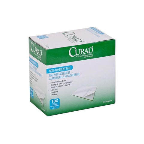 Medline Industries Inc Pad 2x3" Gauze Rayon/Polyester Not Made With Natural Rubber Latex Sterile 100/BX, 12 BX/CA - NON25700