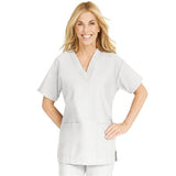 ComfortEase by Medline Shirt Scrub ComfortEase 8800 Womens 2X Large White Each - 8800XTQXXL