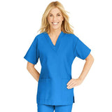 ComfortEase by Medline Shirt Scrub ComfortEase 8800 Womens X-Small Royal Blue Each - 8800JRLXS