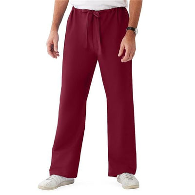ComfortEase by Medline Pant Scrub 65% Polyester / 35% Cotton Unisex Wine X-Large Reversible 1 Pocket Each - 900JWNXL-CM