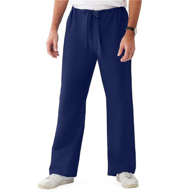 ComfortEase by Medline Pant Scrub 65% Polyester / 35% Cotton Unisex Midnight Blue Lg Reversible Pckt Each - 900JNTL-CM