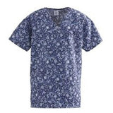 ComfortEase by Medline Shirt Scrub 65% Polyester / 35% Cotton W Rhapsody Blues 3XL NRvrsbl 2Pckt Each - 8800JRPXXXL