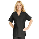 ComfortEase by Medline Shirt Scrub ComfortEase 8800 Womens 2X Large Black Each - 8800DKWXXL
