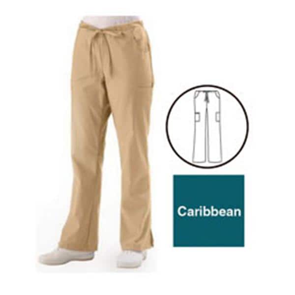 ComfortEase by Medline Pant Scrub ComfortEase 8865 Unisex X-Large Petite Caribbean Blue Each - 8865JCBXLP