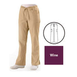 ComfortEase by Medline Pant Scrub ComfortEase 8865 Unisex Medium Petite Wine Each - 8865JWNMP