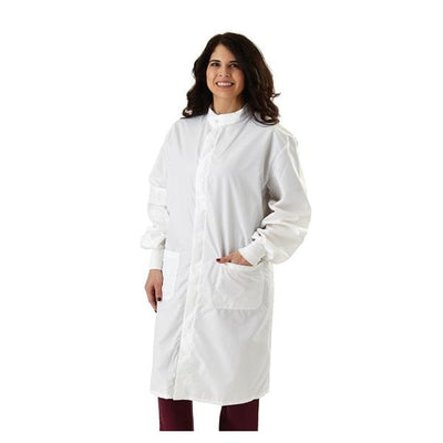 Medline Industries Inc Lab Coat Barrier Poly/Crbn ASEP Unsx Wht XL Each - 6620BLHXL