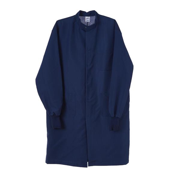 Medline Industries Inc Lab Coat Barrier 100% Polyester ASEP Unisex Navy X-Small Each - 6623BNWXS