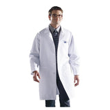 Medline Industries Inc Lab Coat Knee Length 80% Polyester / 20% Cotton Poplin Unisex LtBlu XL 41" Each - 83044RCWXL