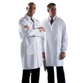 Medline Industries Inc Lab Coat Staff Length 80% Polyester / 20% Cotton Poplin Mens White Sz 52 39" Each - MDT12WHT52E