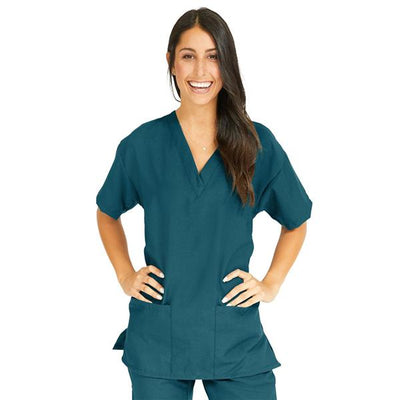 Medline Industries Inc Shirt Scrub PerforMAX Womens X-Large Caribbean Blue Each - 839JCBXL