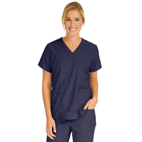 Medline Industries Inc Shirt Scrub PerforMAX Womens Small Navy Each - 881NNTS