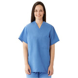 ComfortEase by Medline Shirt Scrub 910 Unisex 3X Large Ceil Blue Each - 910JTHXXXL-CM