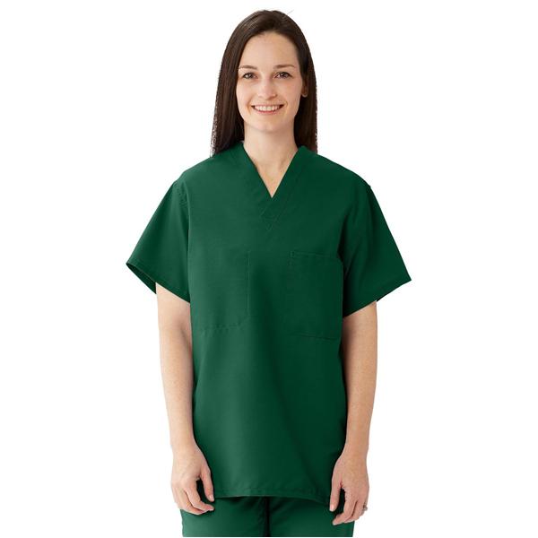 ComfortEase by Medline Shirt Scrub 910 Unisex X-Small Evergreen Each - 910JEGXS-CM