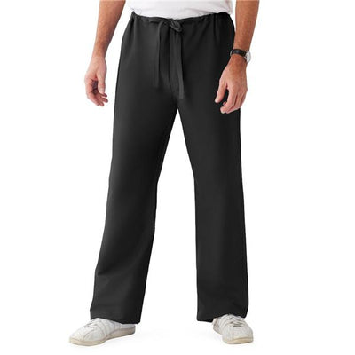 ComfortEase by Medline Pant Scrub 65% Polyester / 35% Cotton Unisex Black Medium Reversible 1 Pocket Each - 900DKWM-CM
