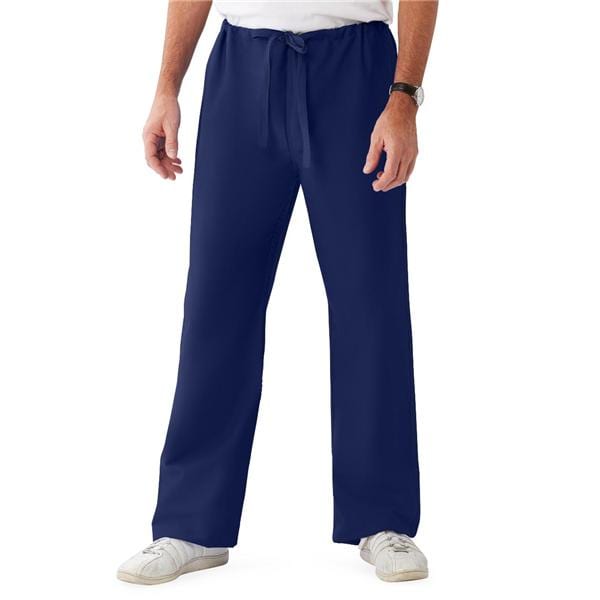 ComfortEase by Medline Pant Scrub 65% Polyester / 35% Cotton Unisex Midnight Blue XL Reversible Pckt Each - 900JNTXL-CM