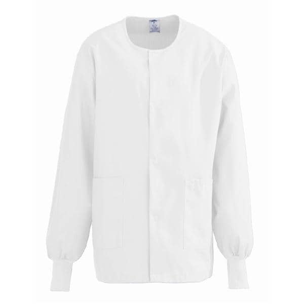ComfortEase by Medline Jacket Warm-Up 65% Polyester / 35% Cotton ComfortEase Unisex White Sm 2Pckt Each - 8832XTQS