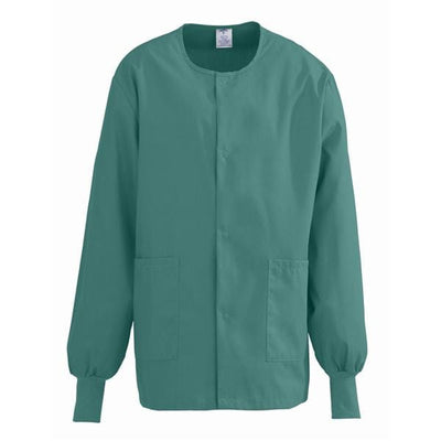 ComfortEase by Medline Jacket Warm-Up 65% Polyester / 35% Cotton ComfortEase Unsx Evergrn 3XL 2Pckt Each - 8832JEGXXXL