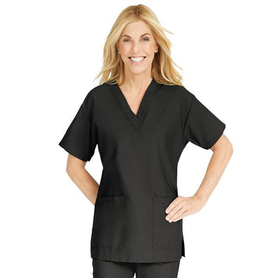 ComfortEase by Medline Shirt Scrub ComfortEase 8800 Womens Small Black Each - 8800DKWS