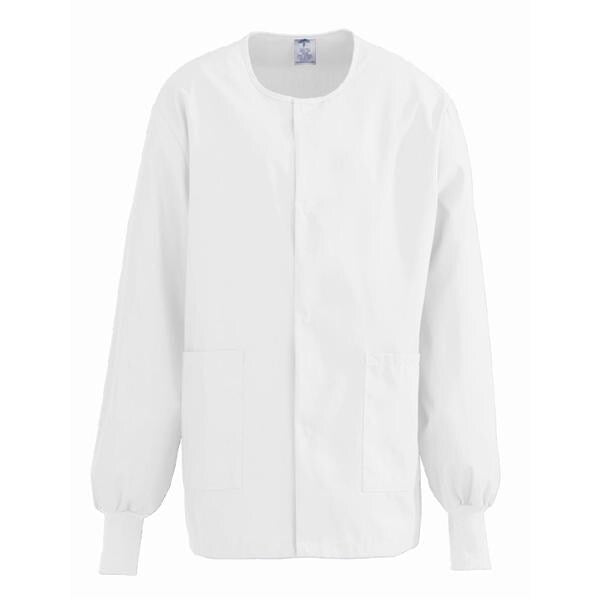 ComfortEase by Medline Jacket Warm-Up 65% Polyester / 35% Cotton ComfortEase Unisex White 3XL 2Pckt Each - 8832XTQXXXL
