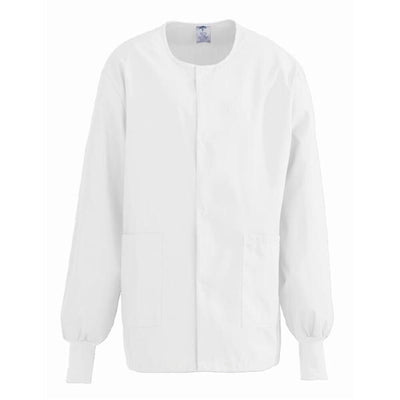 ComfortEase by Medline Jacket Warm-Up 65% Polyester / 35% Cotton ComfortEase Unisex White 3XL 2Pckt Each - 8832XTQXXXL