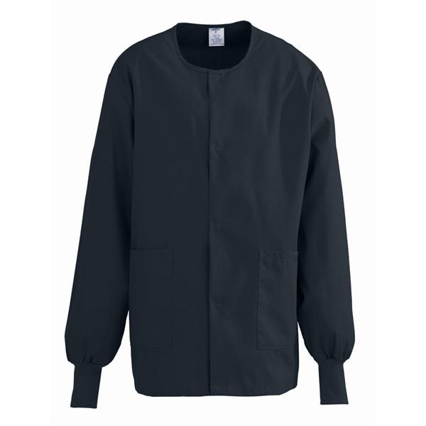 ComfortEase by Medline Jacket Warm-Up 65% Polyester / 35% Cotton ComfortEase Unisex Black Lg 2Pckt Each - 8832DKWL