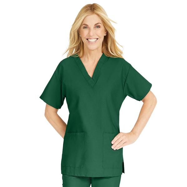 ComfortEase by Medline Shirt Scrub ComfortEase 8800 Womens Large Evergreen Each - 8800JEGL