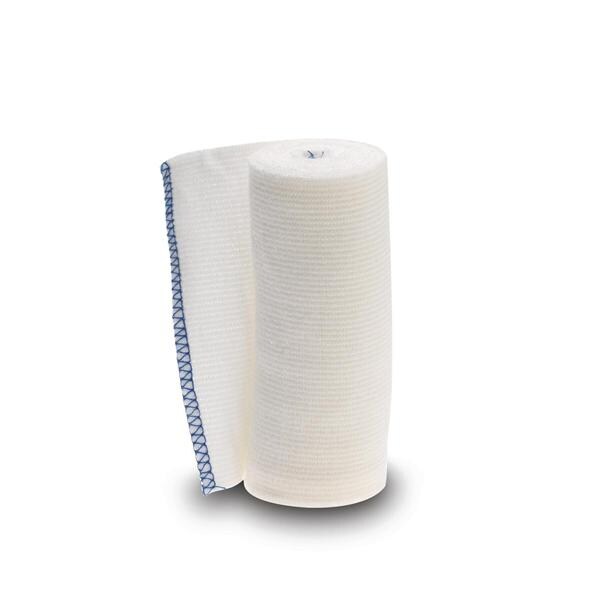 Medline Industries Inc Bandage Swift-Wrap 4"x5yd Ctn/Poly/Elstc Velcro Closure White LF NS 50/Case - MDS077004