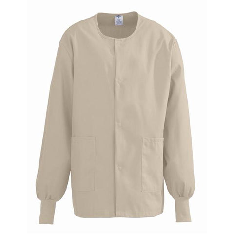 ComfortEase by Medline Jacket Warm-Up 65% Polyester / 35% Cotton ComfortEase Khaki Medium Each - 8832JKKM