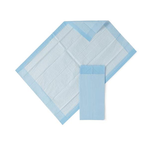 Medline Industries Inc Underpad Protection+ Unisex Economy 23x36" Moderate White/Blue 150/Ca - MSC281226