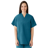 ComfortEase by Medline Shirt Scrub 910 Unisex X-Large Caribbean Blue Each - 910JCBXL-CM