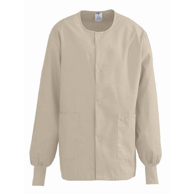 ComfortEase by Medline Jacket Warm-Up 65% Polyester / 35% Cotton ComfortEase Unisex Khaki XL 2Pckt Each - 8832JKKXL