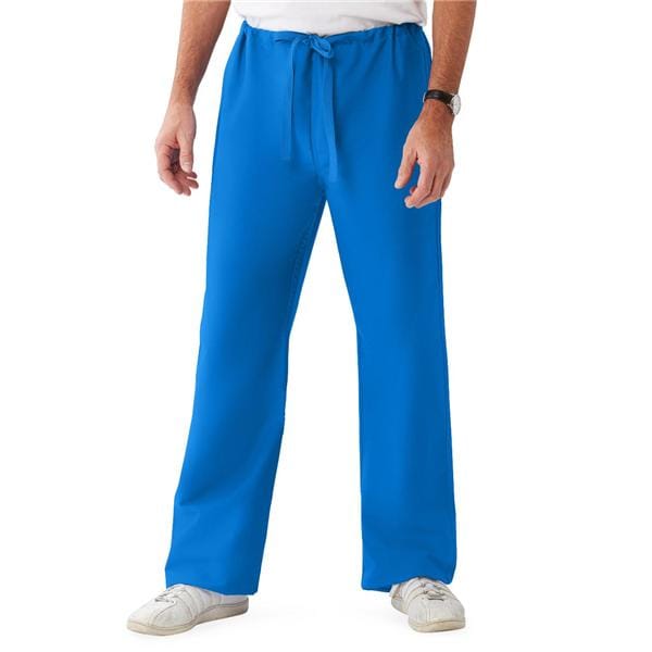 ComfortEase by Medline Pant Scrub 65% Polyester / 35% Cotton Unisex Royal Blue XS Reversible Pckt Each - 900JRLXS-CM