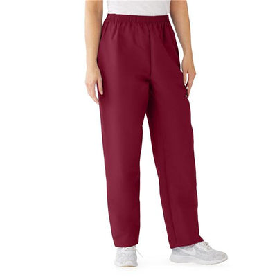 ComfortEase by Medline Scrub Pant 8850 Womens Small Wine Each - 8850JWNS